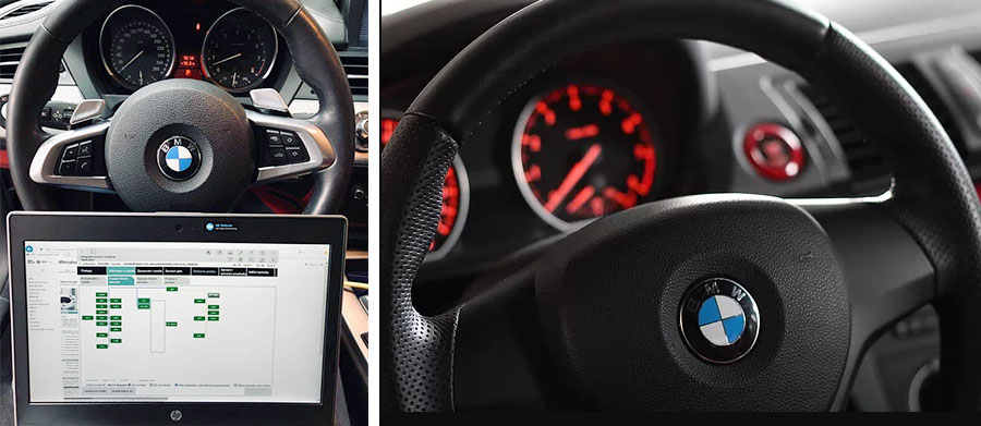 Zápis výsledků autodiagnostiky do elektronické servisní knížky vozu BMW